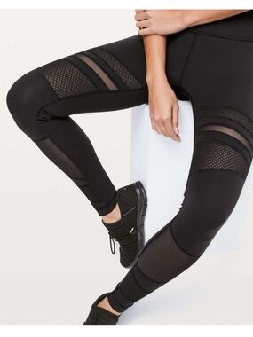 Lululemon Wunder Under HR Mix & Mesh Legging
